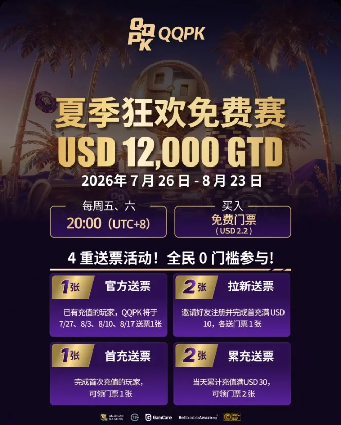 Lễ hội hè freeroll USD 12,000 GTD