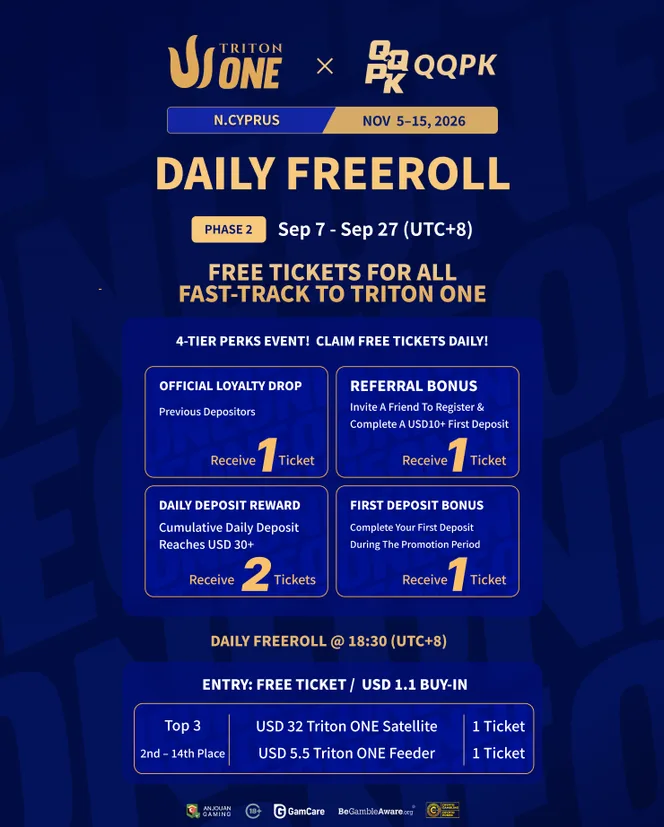 Freeroll mỗi ngày giai đoạn 2 | đường tới Triton ONE
