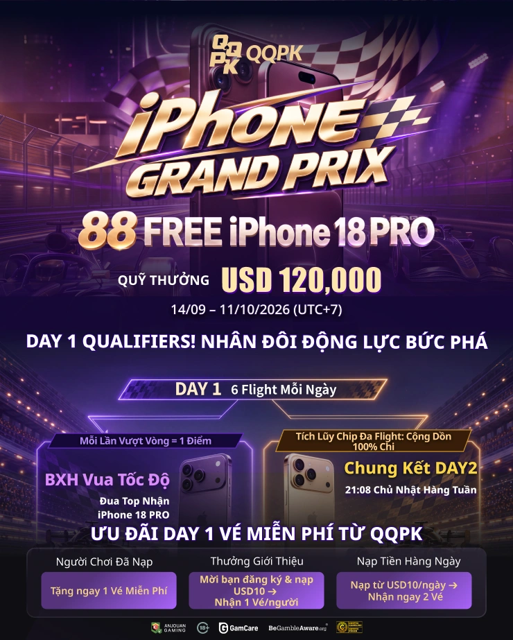 Giải iPhone | tặng 88 máy iPhone 18 Pro